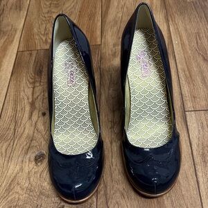 Oh Deer! Black Patent Leather Heels